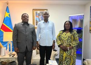 Nord-Kivu : Cap sur la relance des infrastructures routières, l&rsquo;Hon. Enock Batsotsi et la Patronne de la SSV reçus par le Ministre des ITP à Kinshasa