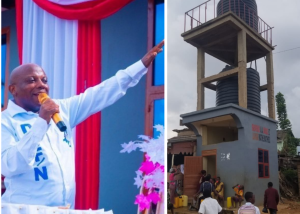Nord-Kivu: ​Face au calvaire de l’eau potable à Oicha, l’ancien député national Mathe Mathieu passe à l’action en offrant deux géants forages à la population
