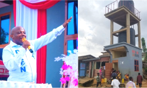 Nord-Kivu: ​Face au calvaire de l’eau potable à Oicha, l’ancien député national Mathe Mathieu passe à l’action en offrant deux géants forages à la population